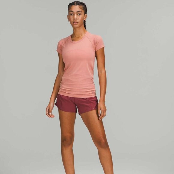 Lululemon Hotty Hot Low-Rise Lined Short 4"-Mulled Wine- Size 12 (2021) - Picture 2 of 15